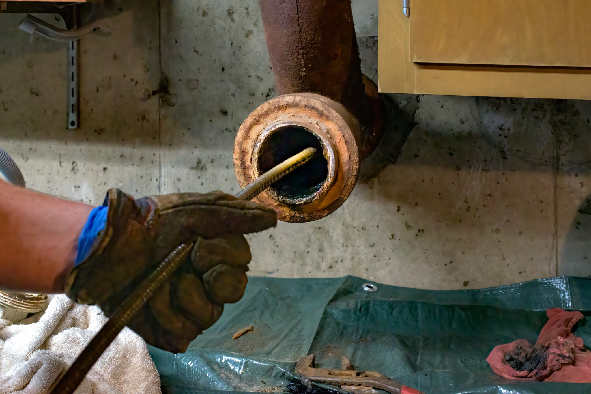 Clogged Sewer Line