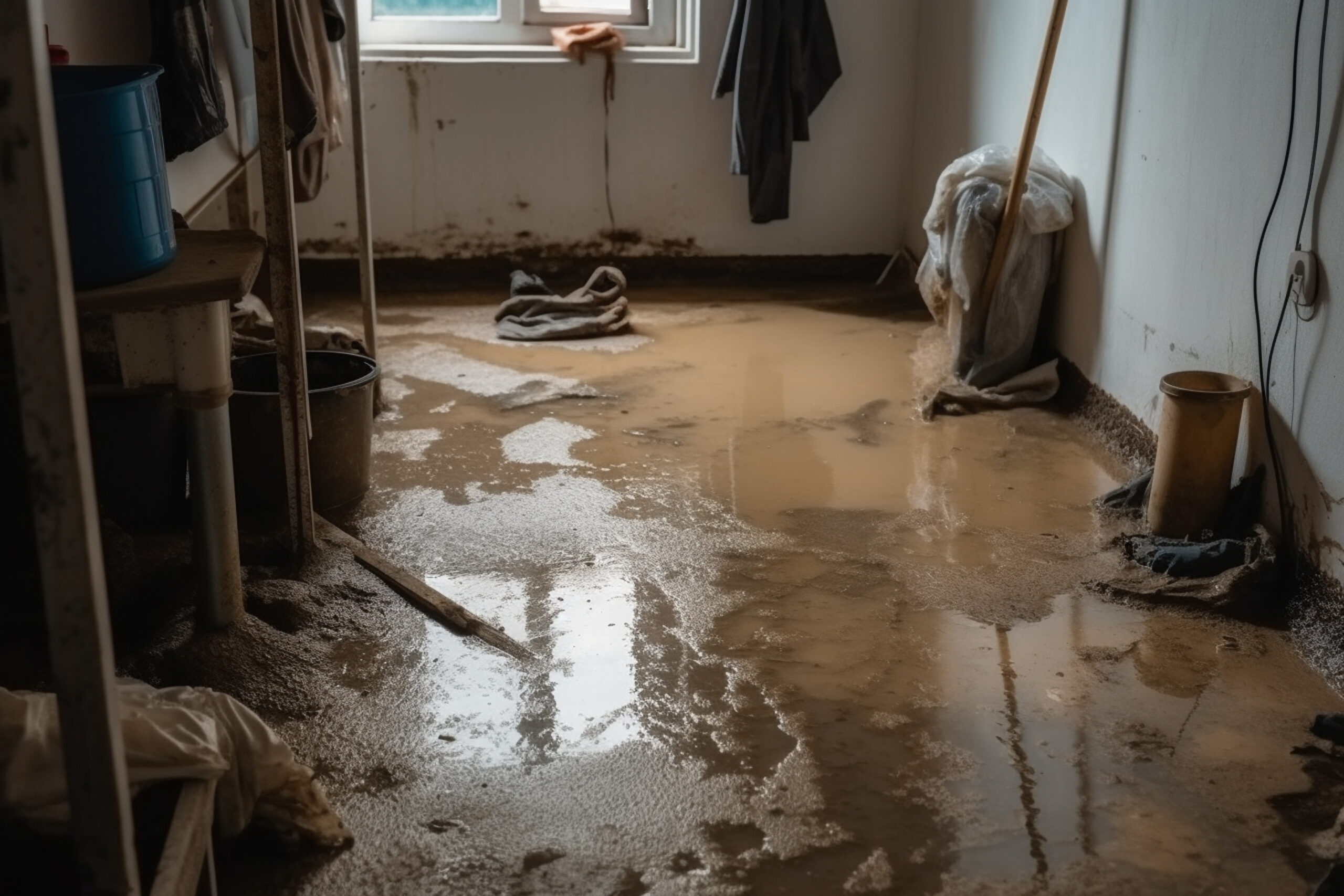 Cat 3 Water Damage Sewage Back up in basement Novi mi