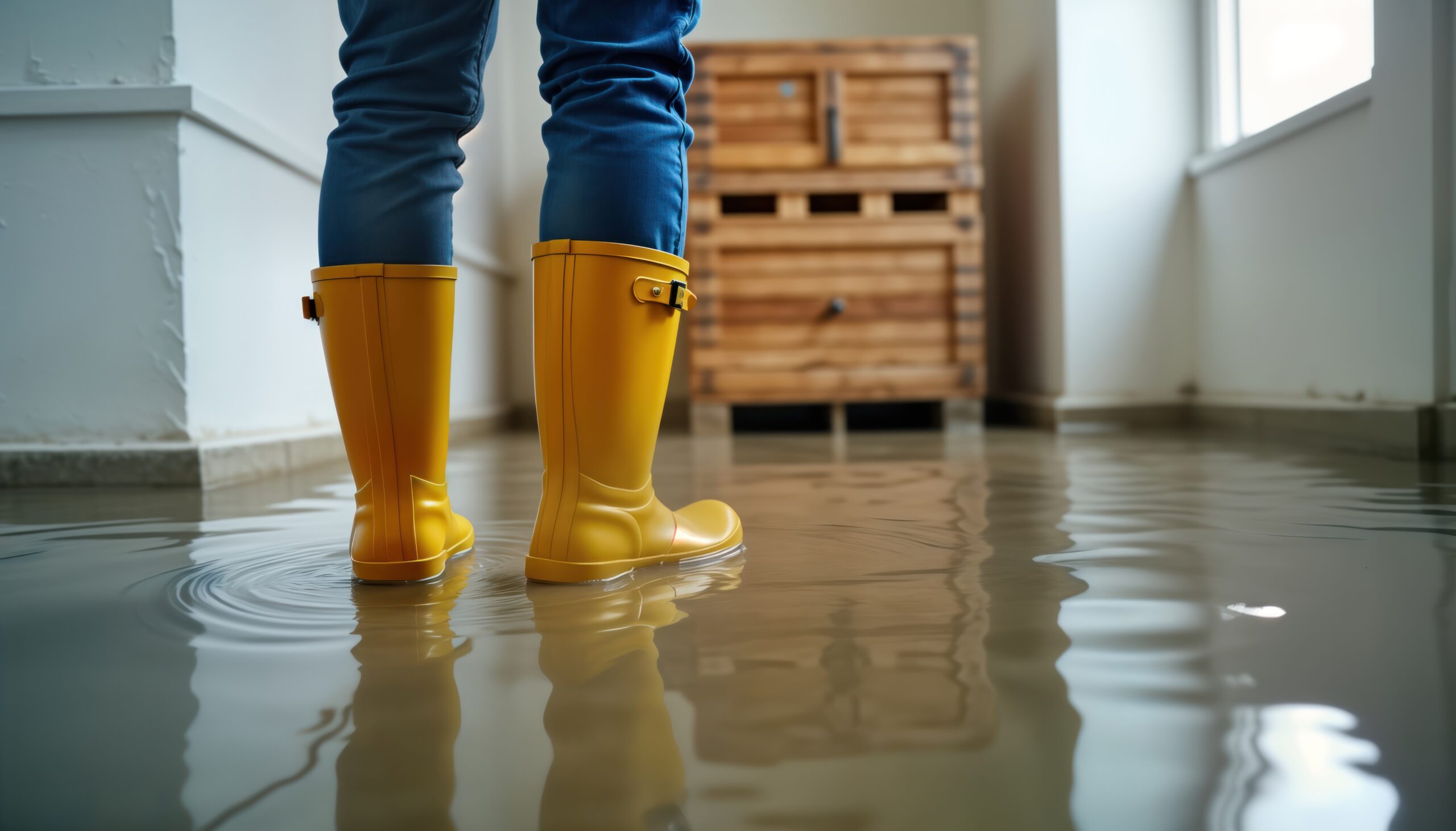 Basement flood cleaning services