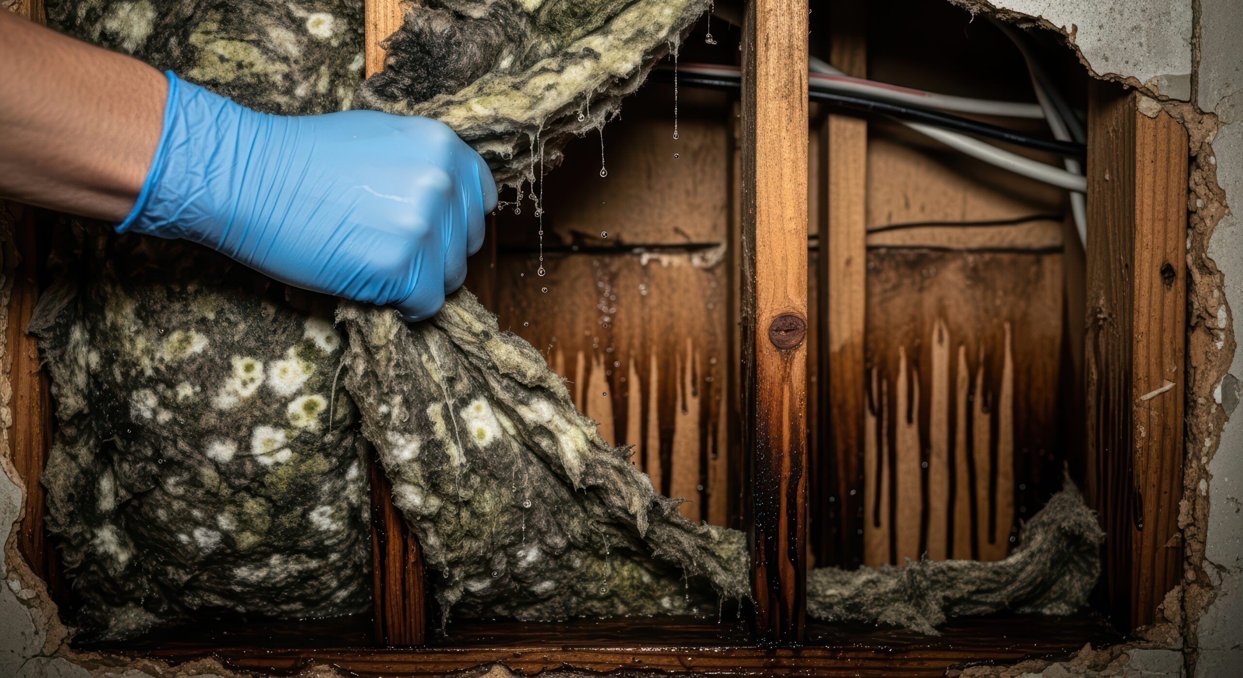 Water Damage Wet Insulation