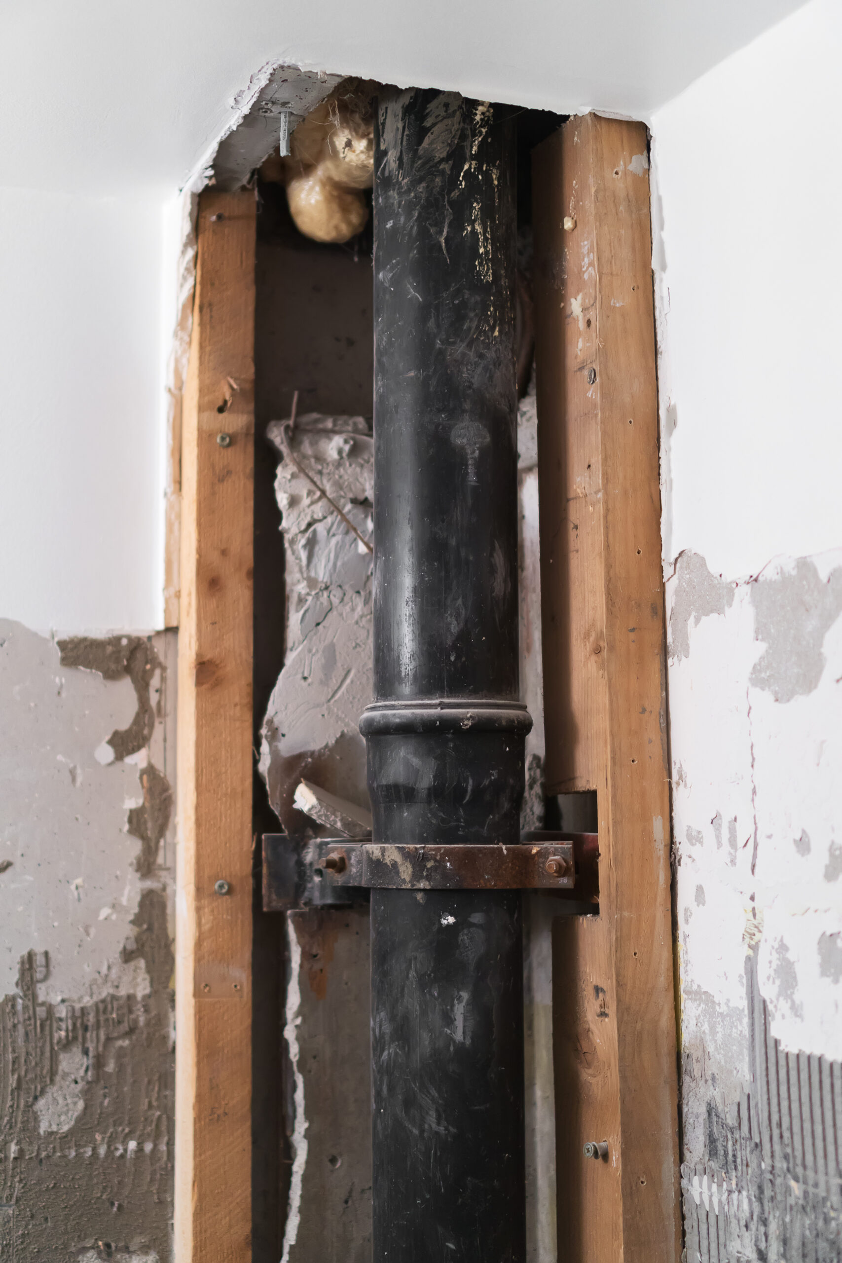 water leak inside wall
